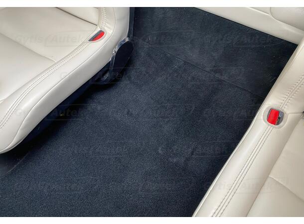 Bilmattor. Textil Tesla Model X 2016-2021 6 säten 