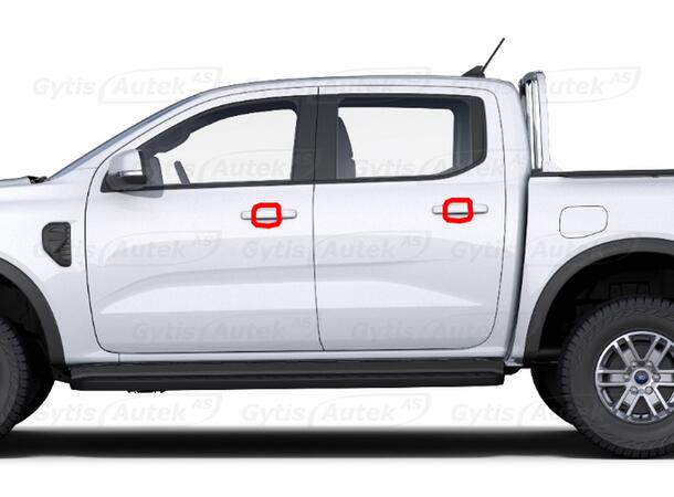 Dörrhandtagsskydd | PPF-folie | Ford Ranger 2023-> | gytek.se