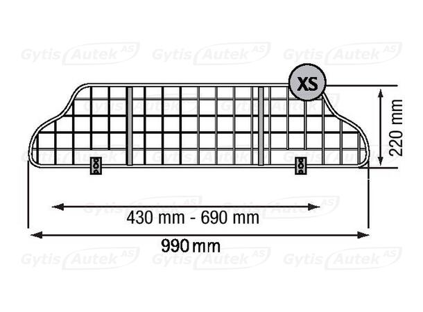 Hunde/Lastegitter| VW Polo 2009-2017 | gytisautek.no
