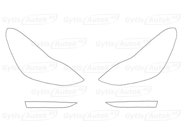 Lyktskydd - Folie | Tesla Model Y 2021-> | gytek.se