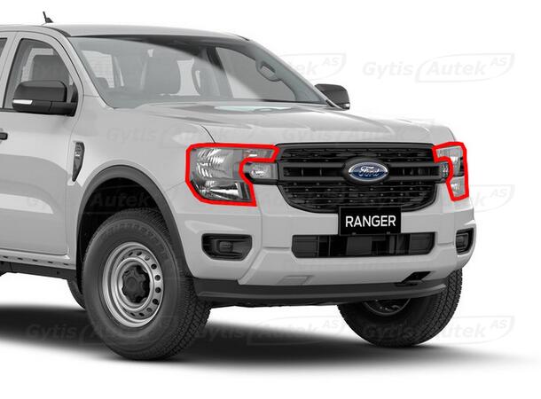 Lyktskydd | PPF-folie | Ford Ranger 2023-> | gytek.se