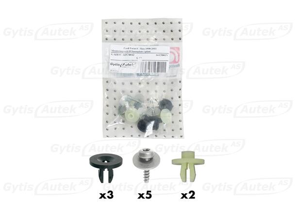 Monteringssats till hasplåt i plast Ford C-Max 2003-2010 