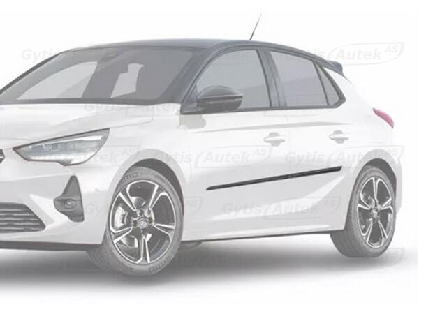Sidolister. Plast Opel Corsa F/-e 2020-> 