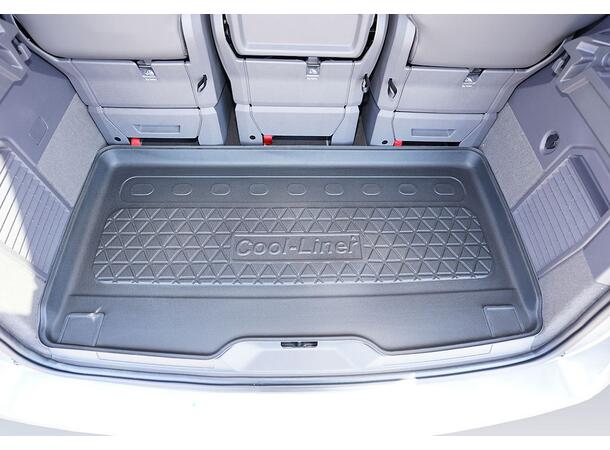 Bagagerumsmatta. Plast VW T7 Multivan 2022-> Lång 