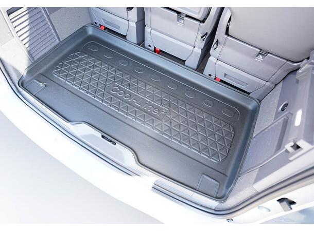Bagagerumsmatta. Plast VW T7 Multivan 2022-> Lång 