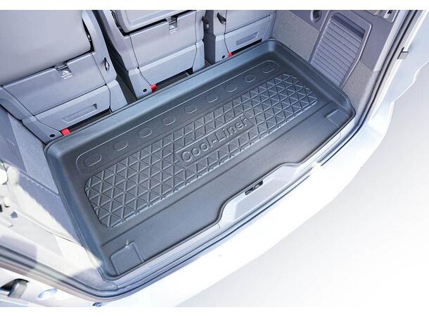 Bagagerumsmatta. Plast VW T7 Multivan 2022-> Lång 