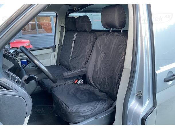 Bilklädsel. 1 + 2 säten. Polyester VW T6 2016-2024 