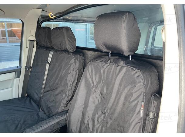 Bilklädsel. 1 + 2 säten. Polyester VW T6 2016-2024 