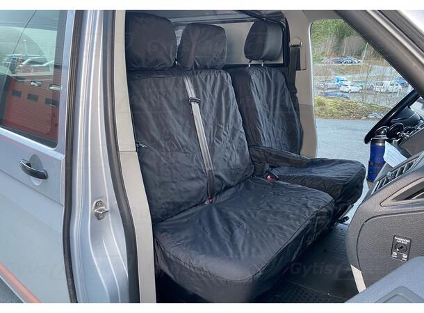 Bilklädsel. 1 + 2 säten. Polyester VW T6 2016-2024 