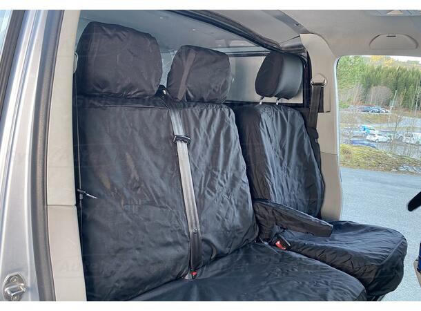Bilklädsel. 1 + 2 säten. Polyester VW T6 2016-2024 