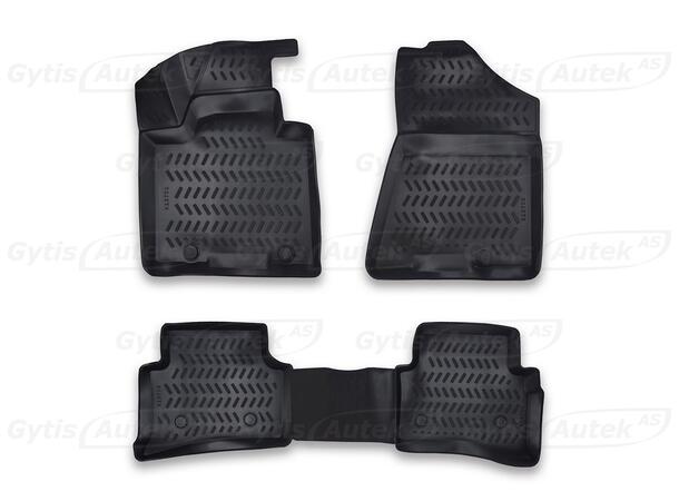 Bilmattor. Gummi Kia Sportage 2016-2021 