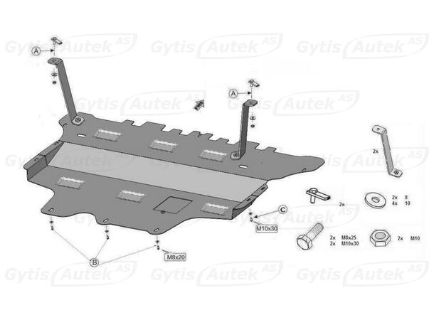 Bunnplate | VW Caddy 2021-> | gytisautek.no