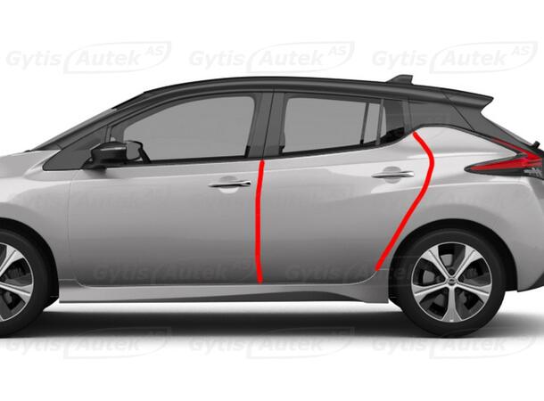 Dörrkantsskydd. Folie| Nissan Leaf 2018-> | gytek.se