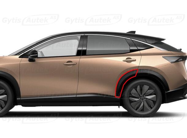 Hjulhusskydd. Bak. Folie. PPF Nissan Ariya 2022-> 