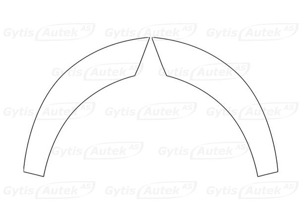 Hjulhusskydd. Bak. Folie. PPF Nissan Ariya 2022-> 