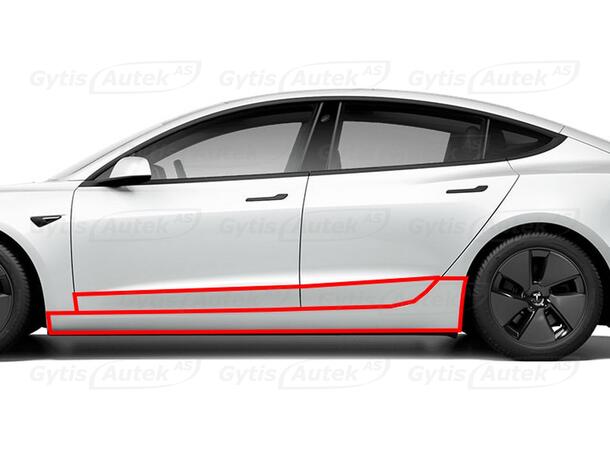 Kanal och dörrskydd | PPF-folie | Tesla Model 3 2023-> | gytek.se