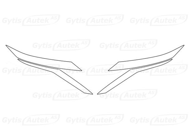 Lyktskydd. Folie. PPF Nissan Ariya 2022-> 