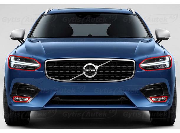 PPF folie | Volvo V90 2016-> | Lykter | gytisautek.no