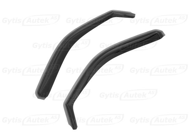 Vindavvisere. Foran. In-Channel Ford Ranger 2006-2011 Double Cab 
