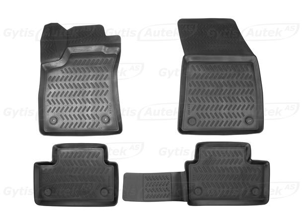 Bilmattor. Gummi Renault Megane 2016-2023 