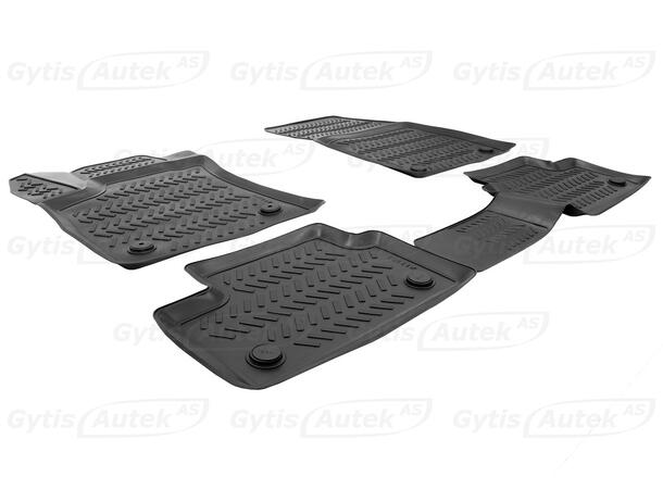 Bilmattor. Gummi Renault Megane 2016-2023 