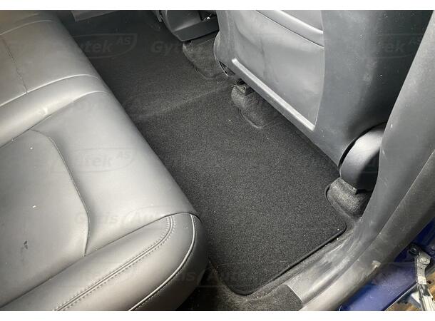 Bilmattor. Textil Tesla Model Y 2021-2025 