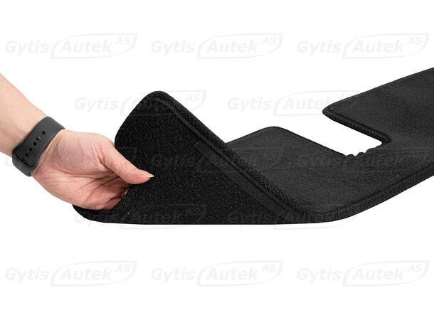 Gulvmatter. Passasjer avdeling. Stoff VW T7 Multivan 2022-> 7 seter 