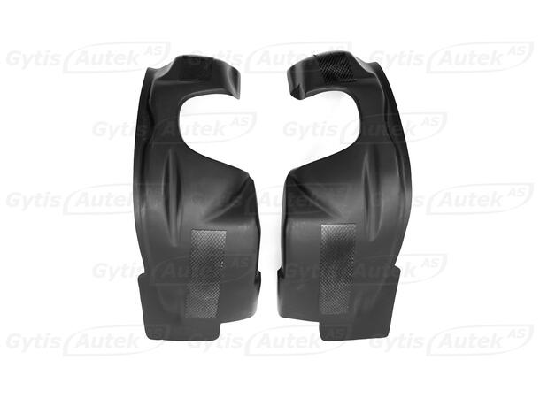 Lokariskjermer med skvettlapper. Foran Fiat Ducato 2006-2014 