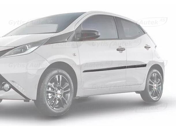 Sidolister. Plast Toyota Aygo 2014-2021 