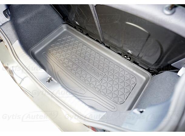 Bagagerumsmatta. Plast Toyota Aygo X 2022->Utan JBL Ljudsystem 