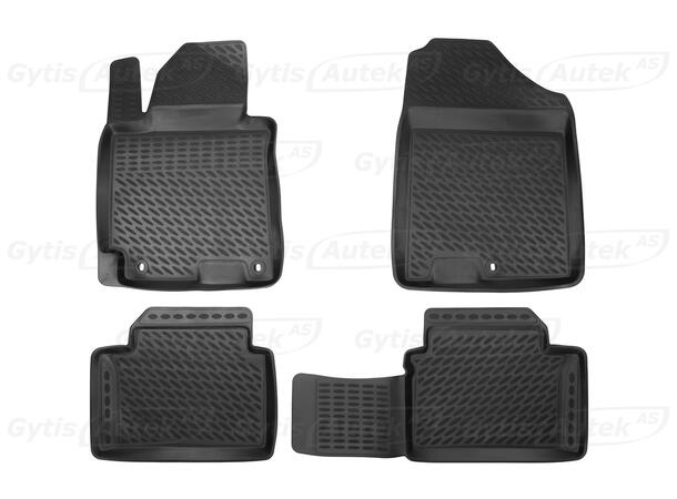 Bilmattor. Gummi Hyundai i30 2012-2016 