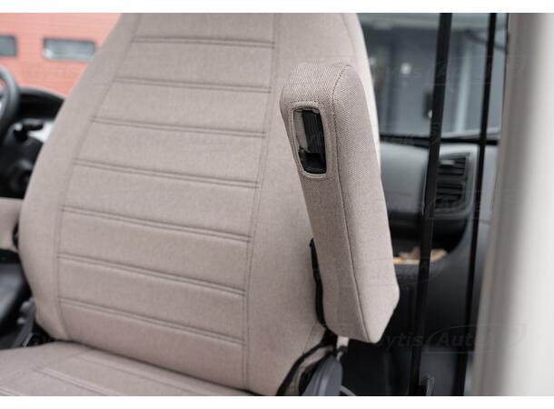 Bobil setetrekk. Beige Eura Mobil Ducato 2016- int.nakkestøtter 