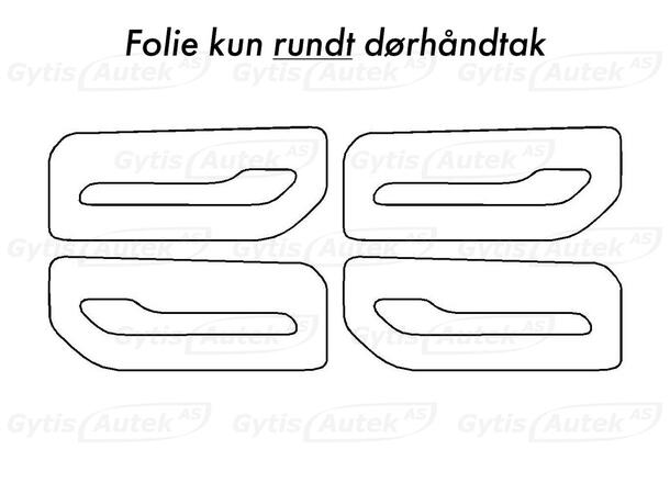 Dörrhandtagsskydd - Folie | Tesla Model Y 2021-> | gytek.se