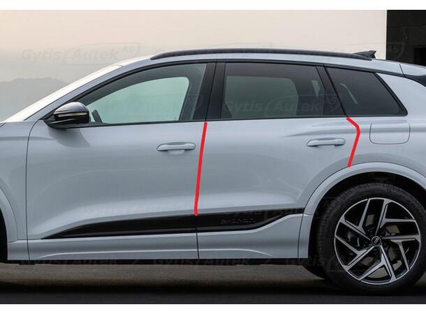 Dörrkantsskydd | PPF-folie| Audi Q6 e-tron 2024-> |gytek.se