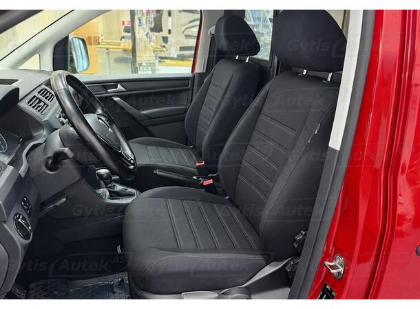 Setetrekk. 1 + 1 seter. Stoff VW Caddy 2016-2020 