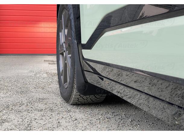 Stänkskydd. Fram och bak. Plast Kia EV3 2024-> 