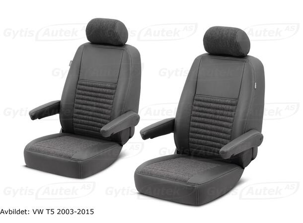 Bilklädsel. 1 + 1 säten. Delvis läder Ford Transit Connect 2024-> Standard 