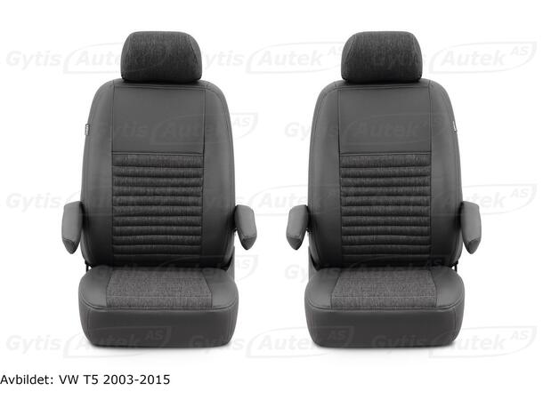 Bilklädsel. 1 + 1 säten. Delvis läder Ford Transit Connect 2024-> Standard 