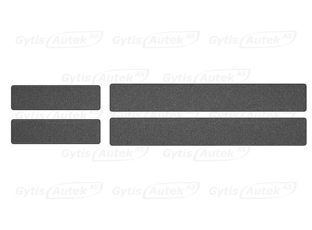 Dørterskelbeskyttere. Folie. Svart Hyundai Kona EV 2021-2023 