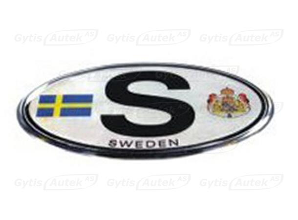 3D-klistermärke. Sverige Universell 