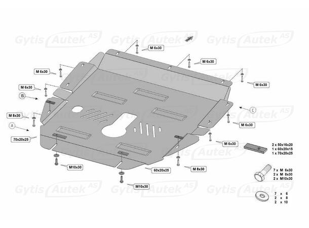 Bunnplate | Nissan Interstar 2025-> | gytisautek.no