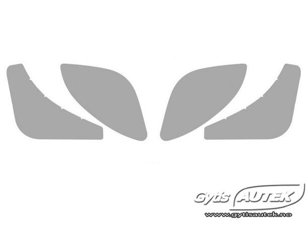 Hjulhusskydd. Bak. Folie. PPF Toyota Auris 2007-2012 