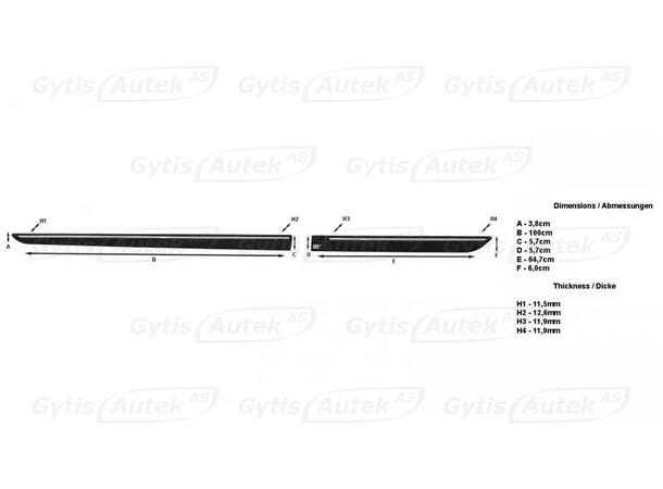 Sidolister | Mitsubishi Eclipse Cross 2021-2024 PHEV | gytek.se