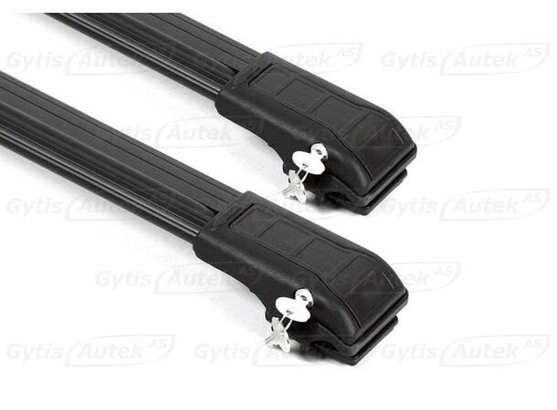Takräcke. Wingcarrier. Svart Audi A6 2005-2011 