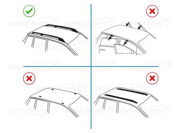 Takräcke. Wingcarrier. Svart VW T7 2025-> 