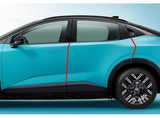 Dørkantbeskyttere | PPF-folie | Nissan Leaf 2026-> | gytisautek.no