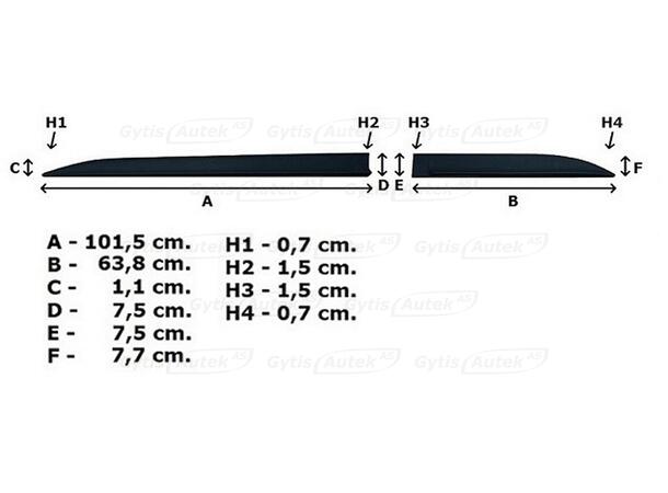 Sidolister | BYD Seal U 2024-> | gytek.se