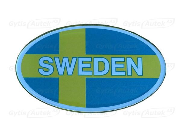 3D-klistermärke. Sverige Universell 