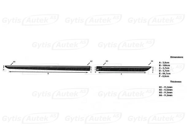 Sidolister | Skoda Superb 2024-> | gytek.se