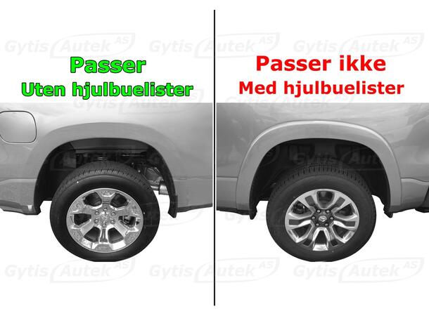 Stänkskydd. Fram. Plast Dodge RAM 2019-> 1500 